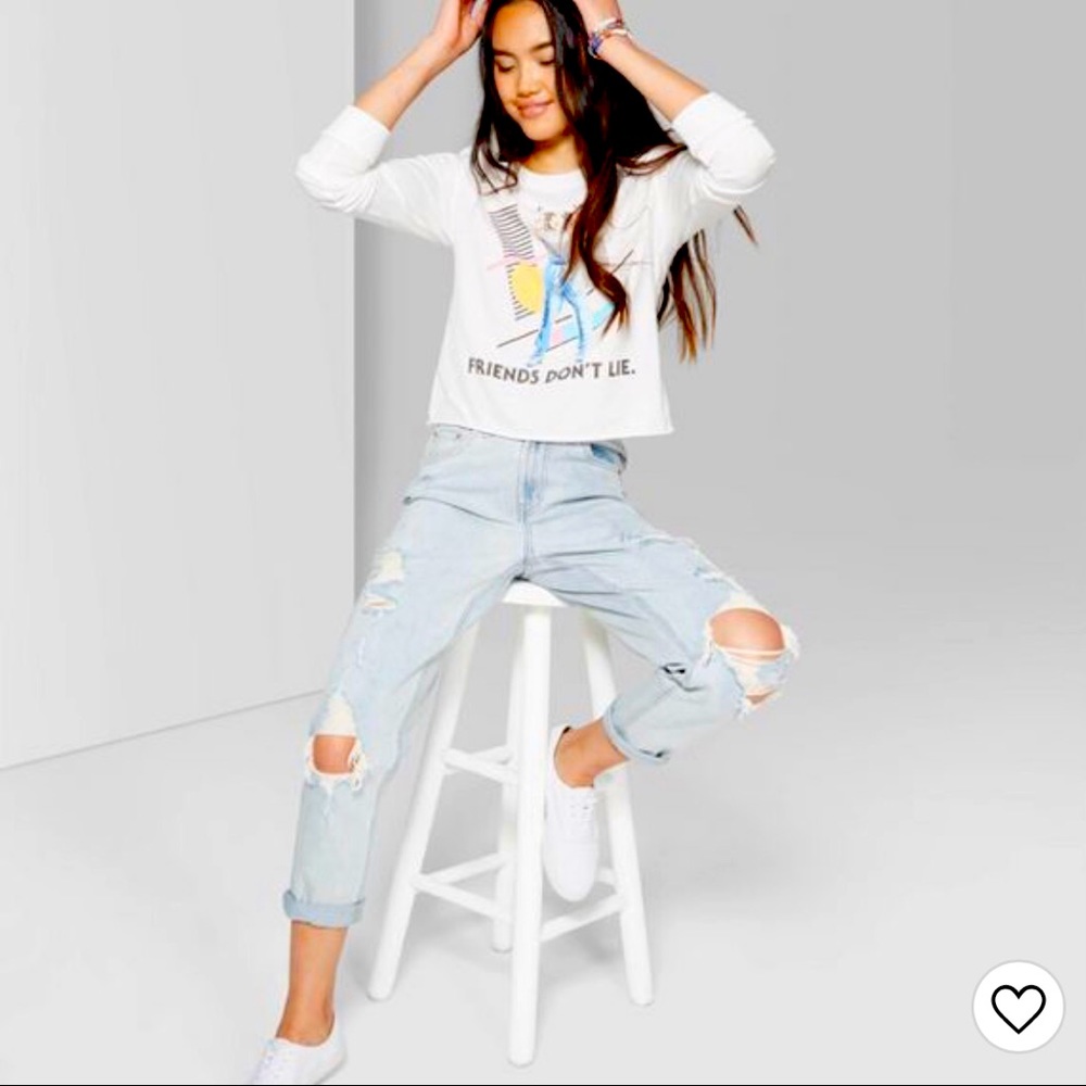 Wild Fable ✌️ High Waisted Distressed Jeans